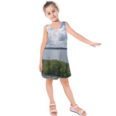 Lake Wallenpaupack Kids  Sleeveless Dress by canvasngiftshop