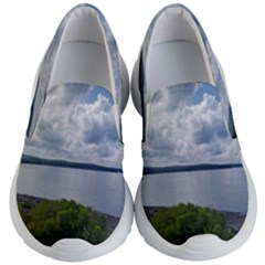 Lake Wallenpaupack Kids Lightweight Slip Ons by canvasngiftshop