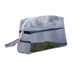 Lake Wallenpaupack Wristlet Pouch Bag (medium) by canvasngiftshop