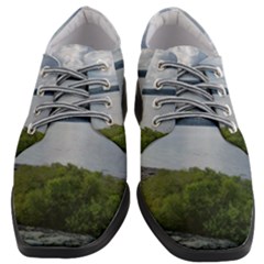 Lake Wallenpaupack Women Heeled Oxford Shoes by canvasngiftshop