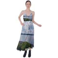 Lake Wallenpaupack Tie Back Maxi Dress by canvasngiftshop