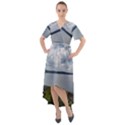 Lake Wallenpaupack Front Wrap High Low Dress View1