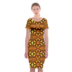 Ab 121 Classic Short Sleeve Midi Dress by ArtworkByPatrick