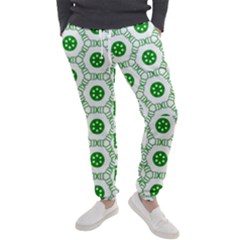 White Green Shapes Men s Jogger Sweatpants