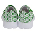 White Green Shapes Kids  Velcro No Lace Shoes View4