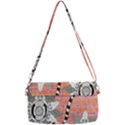 Brick Wall Flower Pot Removable Strap Clutch Bag View2