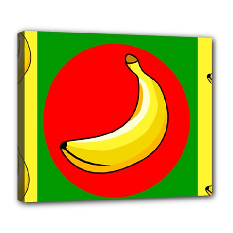 Banana Republic Flags Yellow Red Deluxe Canvas 24  X 20  (stretched)