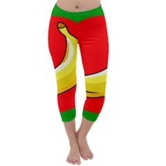 Banana Republic Flags Yellow Red Capri Winter Leggings 