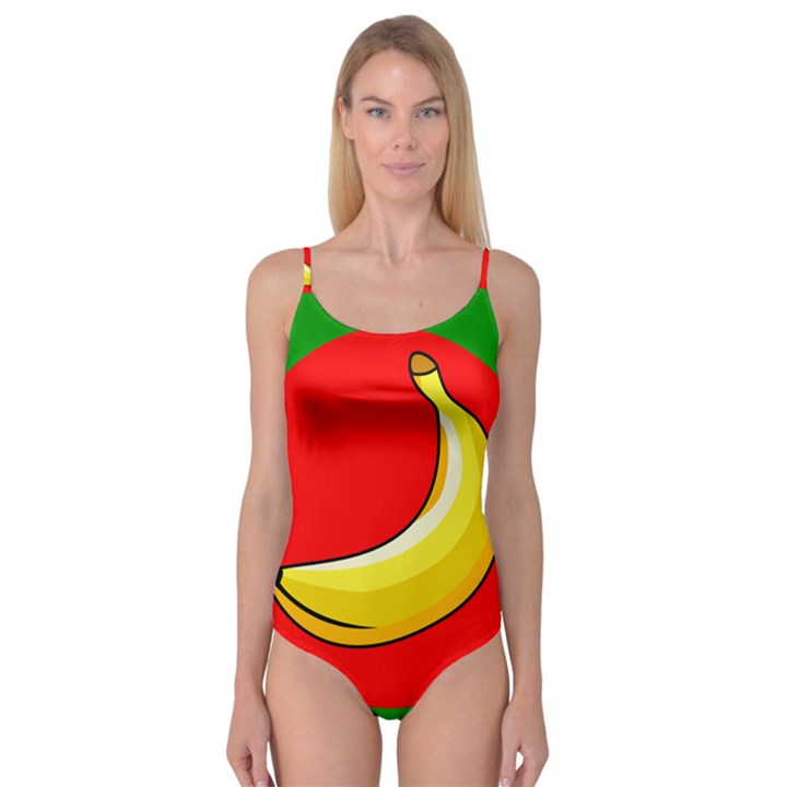 Banana Republic Flags Yellow Red Camisole Leotard 