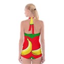 Banana Republic Flags Yellow Red Boyleg Halter Swimsuit  View2