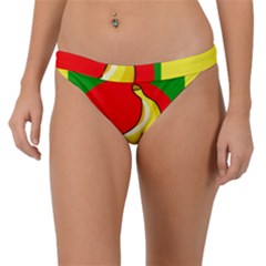 Banana Republic Flags Yellow Red Band Bikini Bottom by HermanTelo