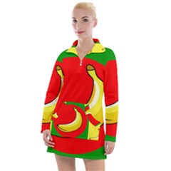 Banana Republic Flags Yellow Red Women s Long Sleeve Casual Dress