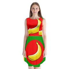 Banana Republic Flags Yellow Red Sleeveless Chiffon Dress  