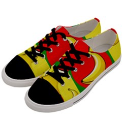 Banana Republic Flags Yellow Red Men s Low Top Canvas Sneakers