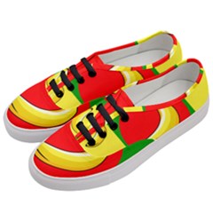 Banana Republic Flags Yellow Red Women s Classic Low Top Sneakers