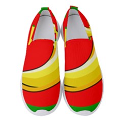 Banana Republic Flags Yellow Red Women s Slip On Sneakers by HermanTelo