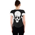 Halloween Horror Skeleton Skull Crew Neck Crop Top View2