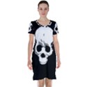 Halloween Horror Skeleton Skull Short Sleeve Nightdress View1