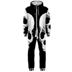 Halloween Horror Skeleton Skull Hooded Jumpsuit (men) 