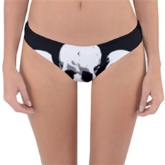 Halloween Horror Skeleton Skull Reversible Hipster Bikini Bottoms