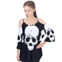 Halloween Horror Skeleton Skull Flutter Tees View1