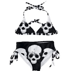 Halloween Horror Skeleton Skull Kids  Classic Bikini Set by HermanTelo