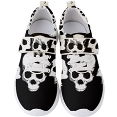 Halloween Horror Skeleton Skull Men s Velcro Strap Shoes by HermanTelo