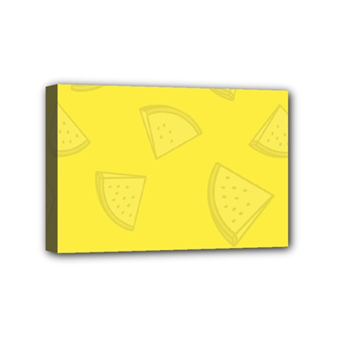 Yellow Pineapple Background Mini Canvas 6  X 4  (stretched)