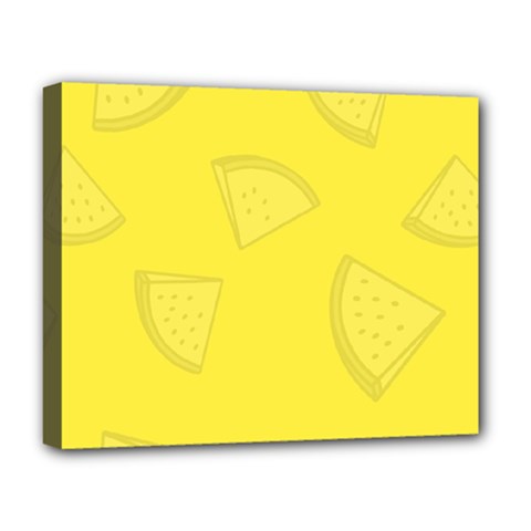 Yellow Pineapple Background Deluxe Canvas 20  X 16  (stretched)