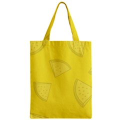 Yellow Pineapple Background Zipper Classic Tote Bag