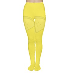 Yellow Pineapple Background Tights