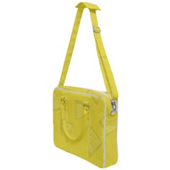 Yellow Pineapple Background Cross Body Office Bag