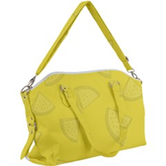 Yellow Pineapple Background Canvas Crossbody Bag by HermanTelo