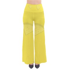 Yellow Pineapple Background So Vintage Palazzo Pants by HermanTelo