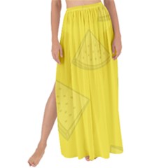 Yellow Pineapple Background Maxi Chiffon Tie-up Sarong