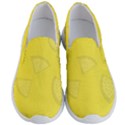 Yellow Pineapple Background Men s Lightweight Slip Ons View1