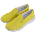 Yellow Pineapple Background Men s Lightweight Slip Ons View2