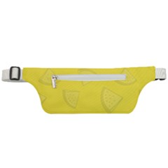 Yellow Pineapple Background Active Waist Bag by HermanTelo