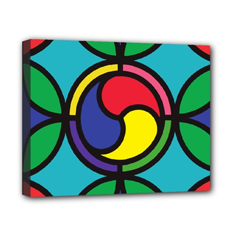 Colors Patterns Scales Geometry Canvas 10  X 8  (stretched)