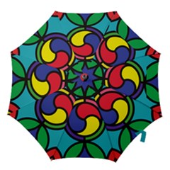 Colors Patterns Scales Geometry Hook Handle Umbrellas (large)