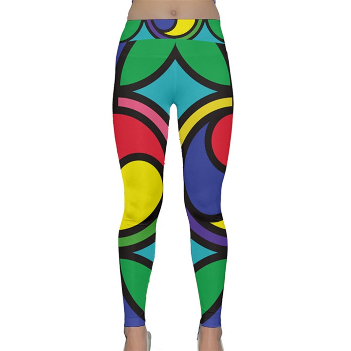 Colors Patterns Scales Geometry Classic Yoga Leggings