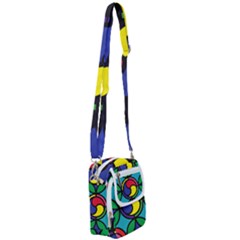 Colors Patterns Scales Geometry Shoulder Strap Belt Bag by HermanTelo