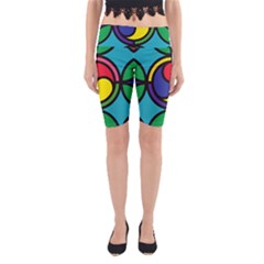 Colors Patterns Scales Geometry Yoga Cropped Leggings