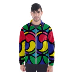 Colors Patterns Scales Geometry Men s Windbreaker