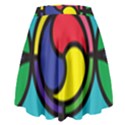 Colors Patterns Scales Geometry High Waist Skirt View2