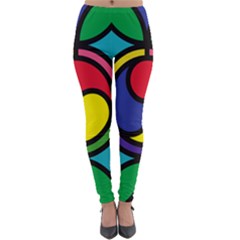 Colors Patterns Scales Geometry Lightweight Velour Leggings