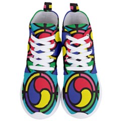 Colors Patterns Scales Geometry Women s Lightweight High Top Sneakers