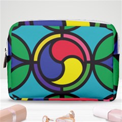 Colors Patterns Scales Geometry Make Up Pouch (medium)