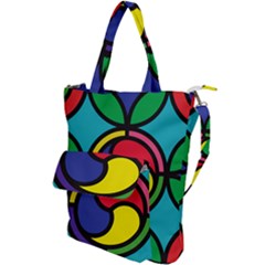 Colors Patterns Scales Geometry Shoulder Tote Bag