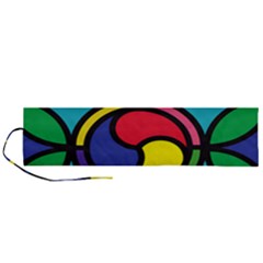 Colors Patterns Scales Geometry Roll Up Canvas Pencil Holder (l)